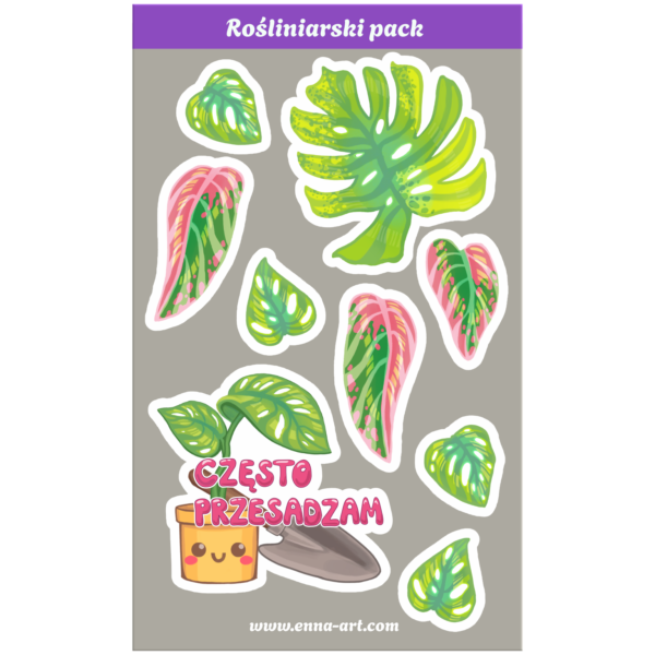 Rośliniarski pack  | Arkusz naklejek