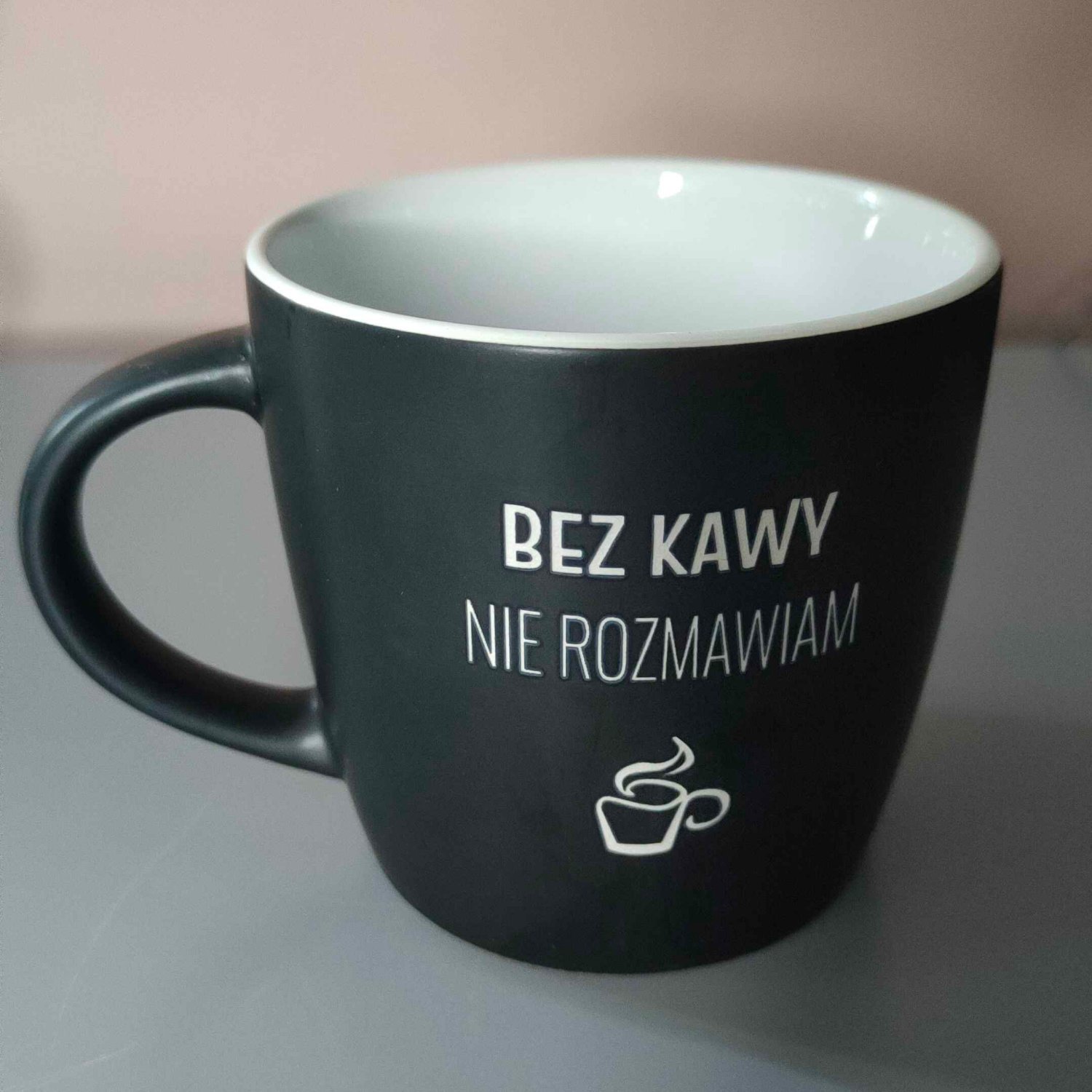 Kubek „Bez kawy nie rozmawiam”