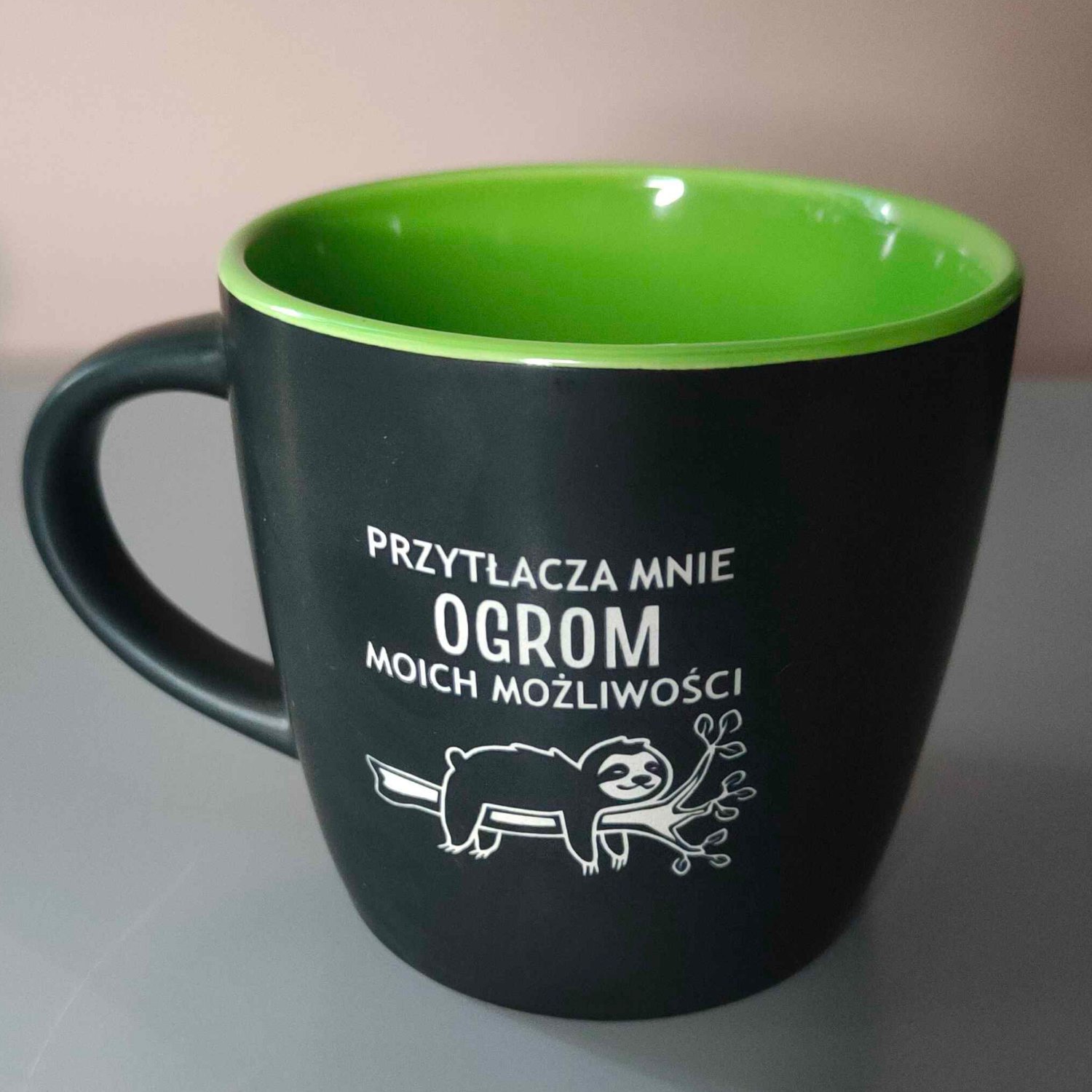 Kubek „Przytłacza mnie ogrom moich możliwości”
