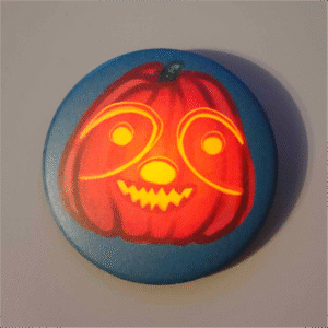 Halloweenowa dynia | Przypinka matowa 44mm