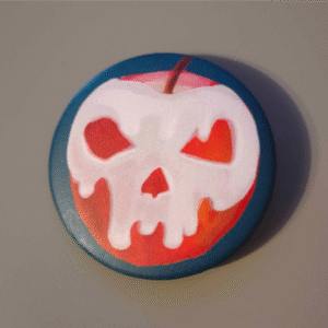 Wcale nie zatrute jabłko | Przypinka matowa 44mm