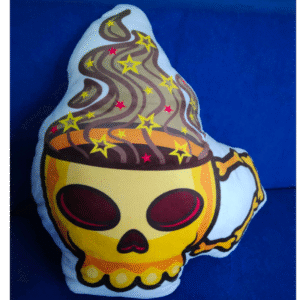 Poduszki szyte po obrysie Kościana filiżanka Dynio-kocioł