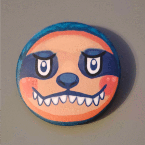 Lepsza wersja Labubu | Przypinka matowa 44mm